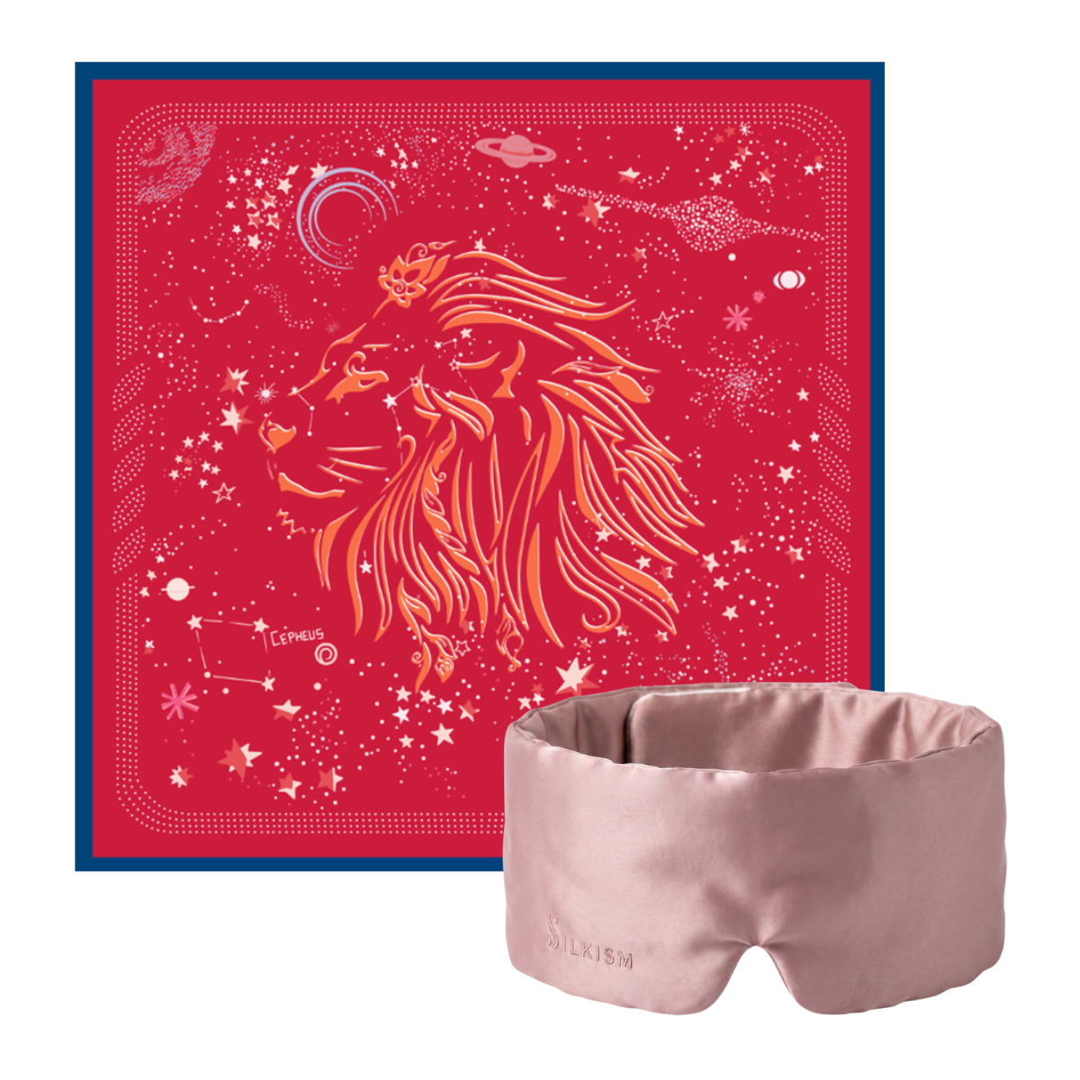 【Bundle Offer】Premium Silk Sleep Mask + Silk Zodiac Scarf
