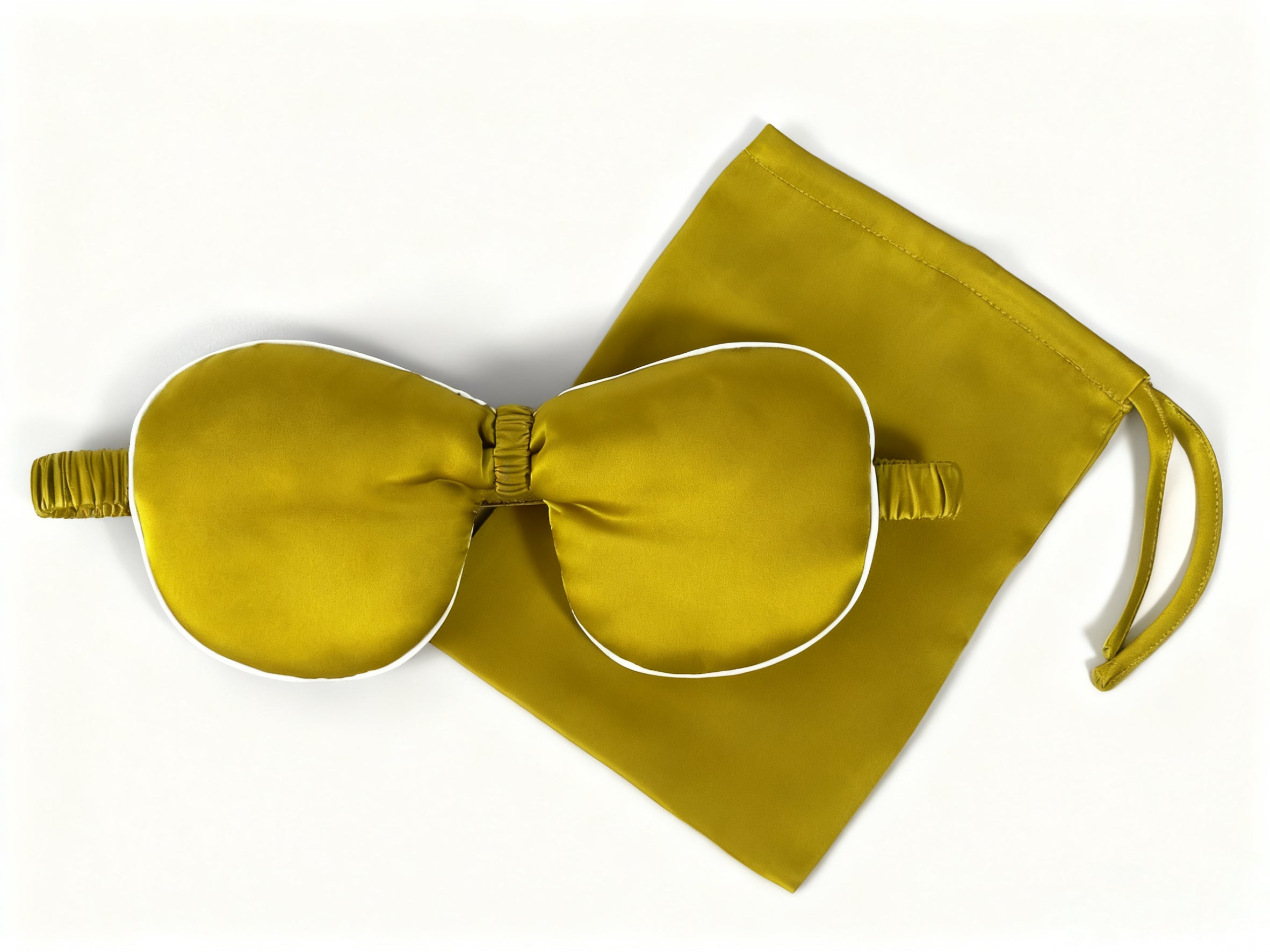 Ribbon Eye Mask - Chartreuse