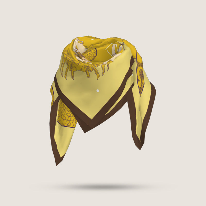 Zodiac silk scarves - Cancer