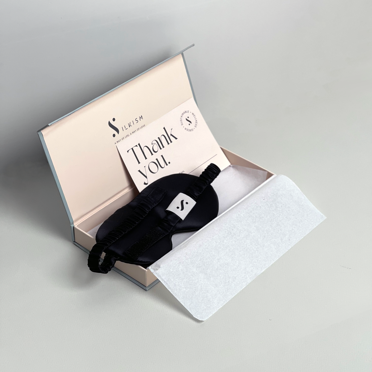 Silk Sleep Mask - Jet Black
