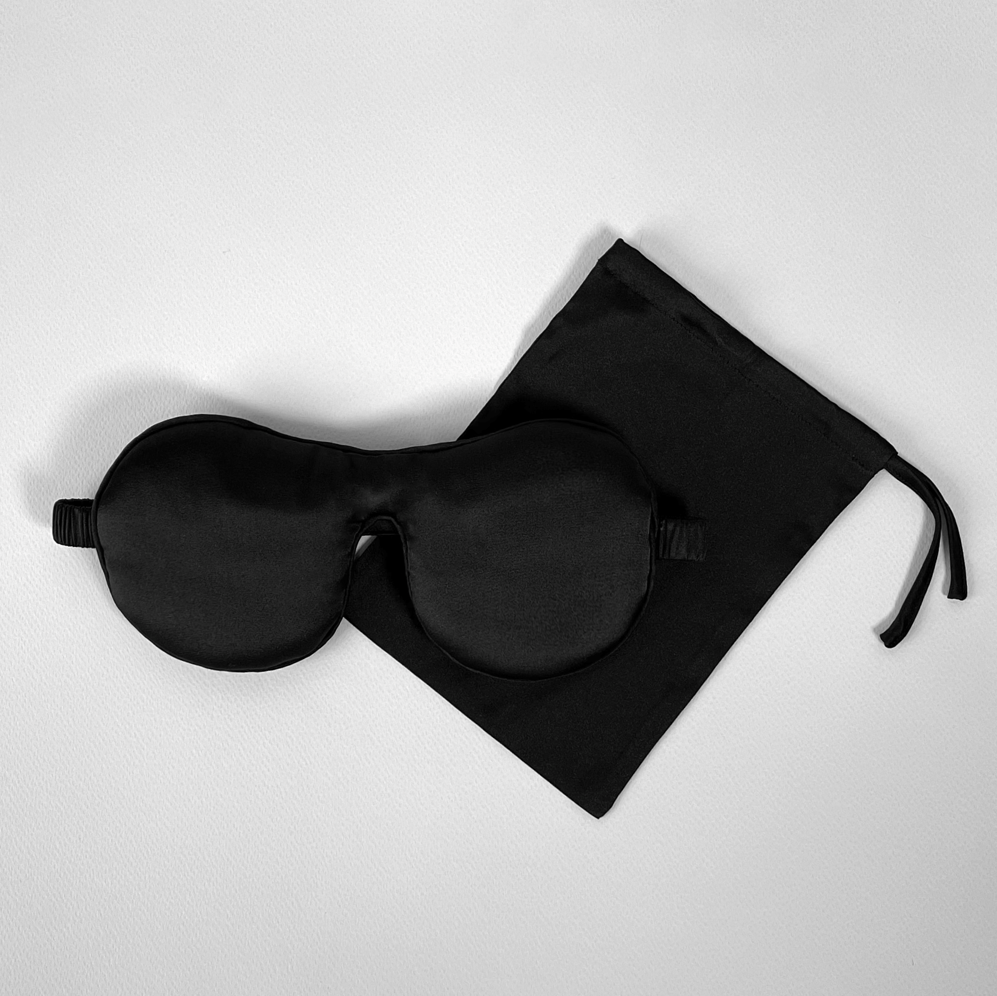 Ribbon Eye Mask - Black