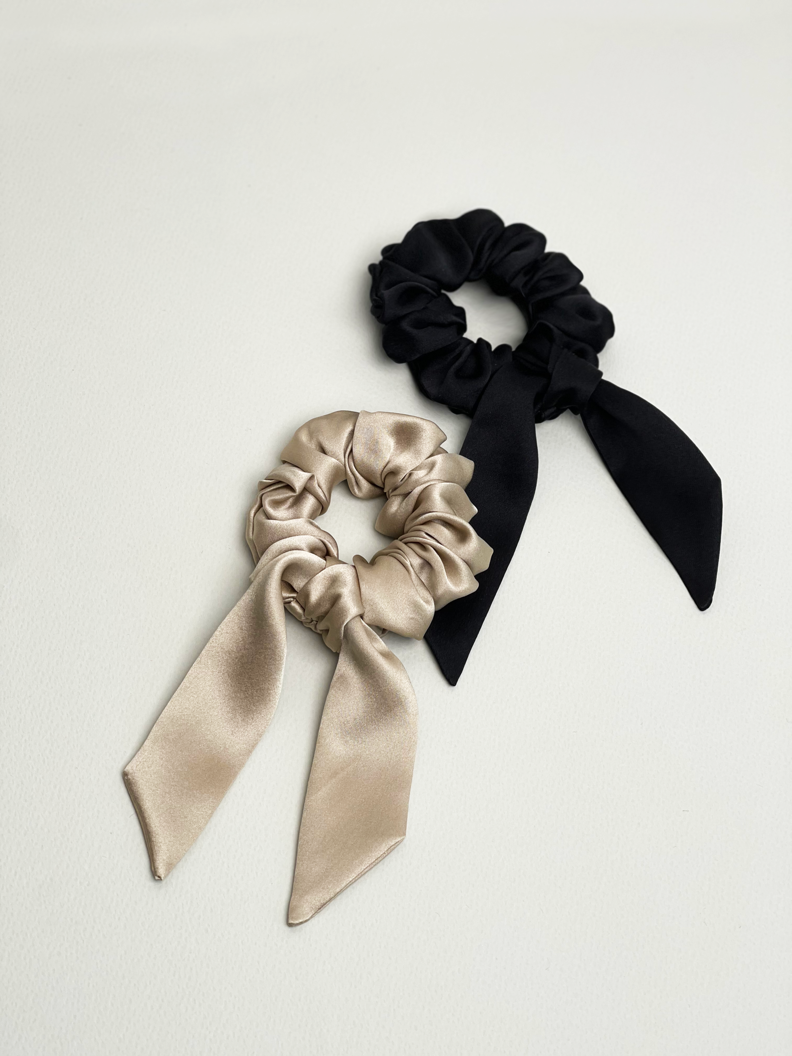 Silk Scrunchie - Fog