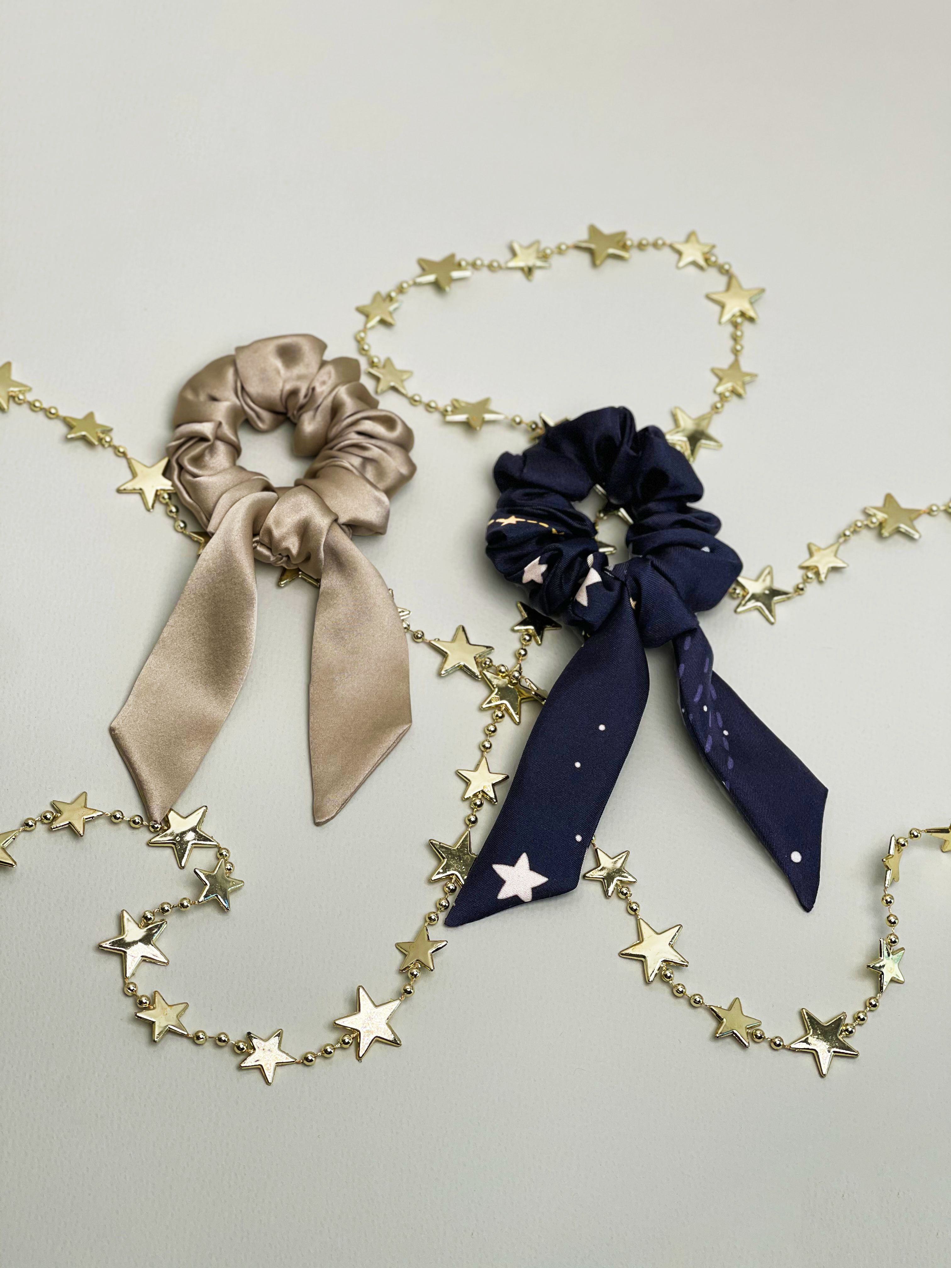 Silk Scrunchie - Fog