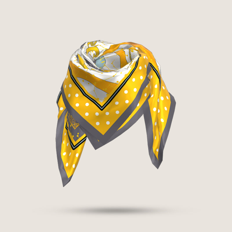 Zodiac silk scarves - Libra