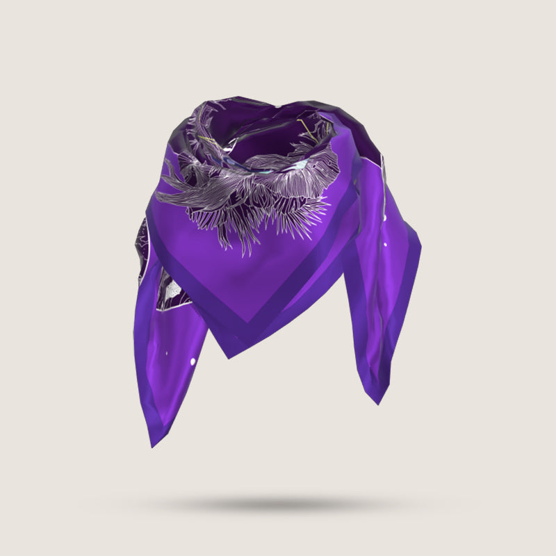 Zodiac silk scarves Pisces – Silkism