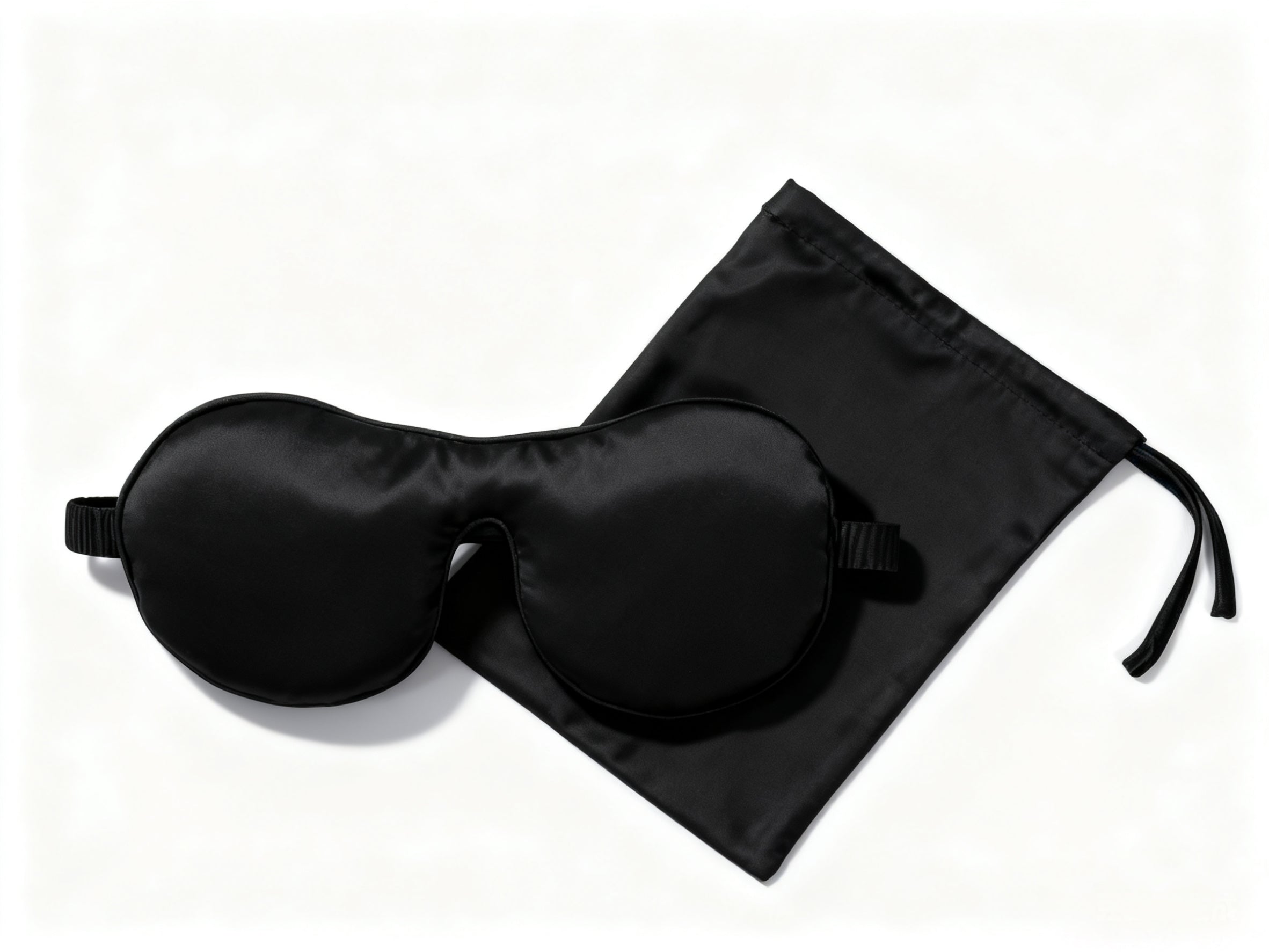 Ribbon Eye Mask - Black