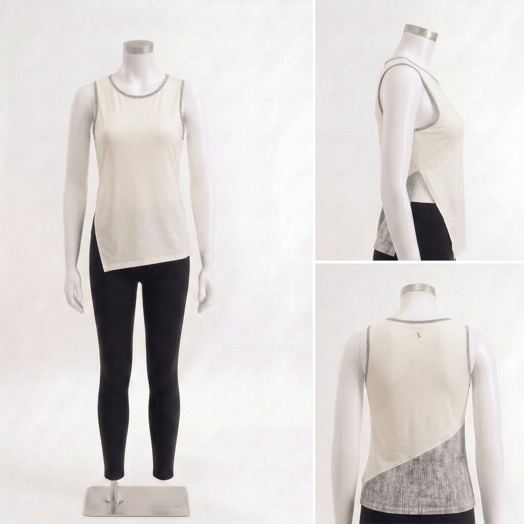 Printed Panelled Tank - Floral Print