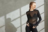 Mesh Sweatshirt - Black