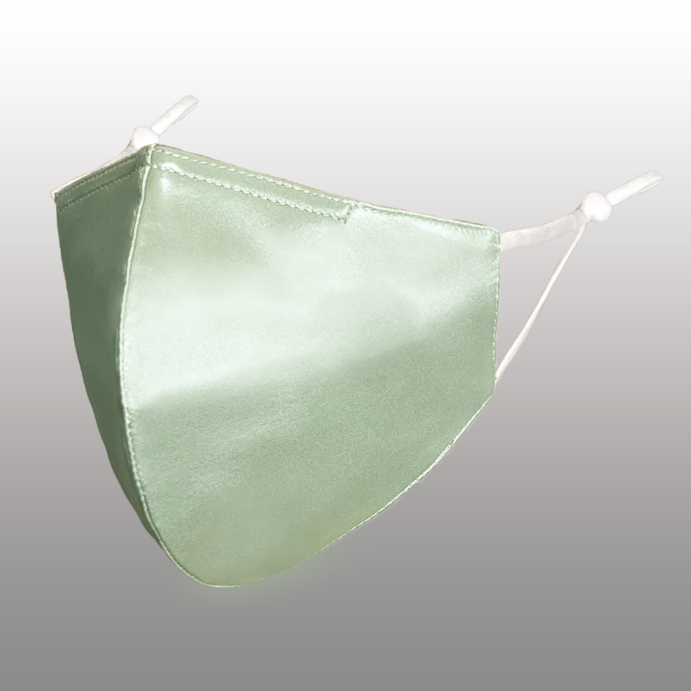 Mitten - Apple Green Satin