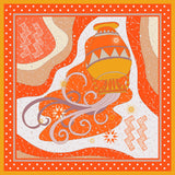 Zodiac silk scarves - Aquarius