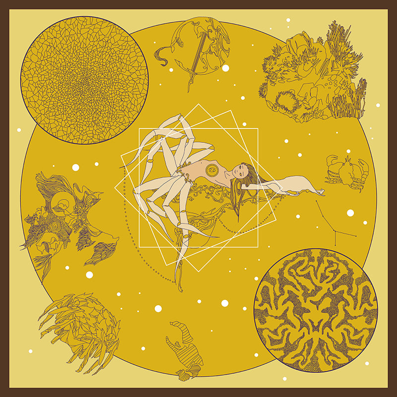 Zodiac silk scarves - Cancer