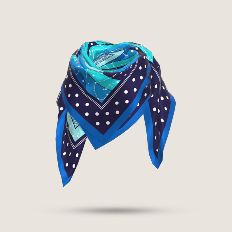 Zodiac silk scarves - Gemini