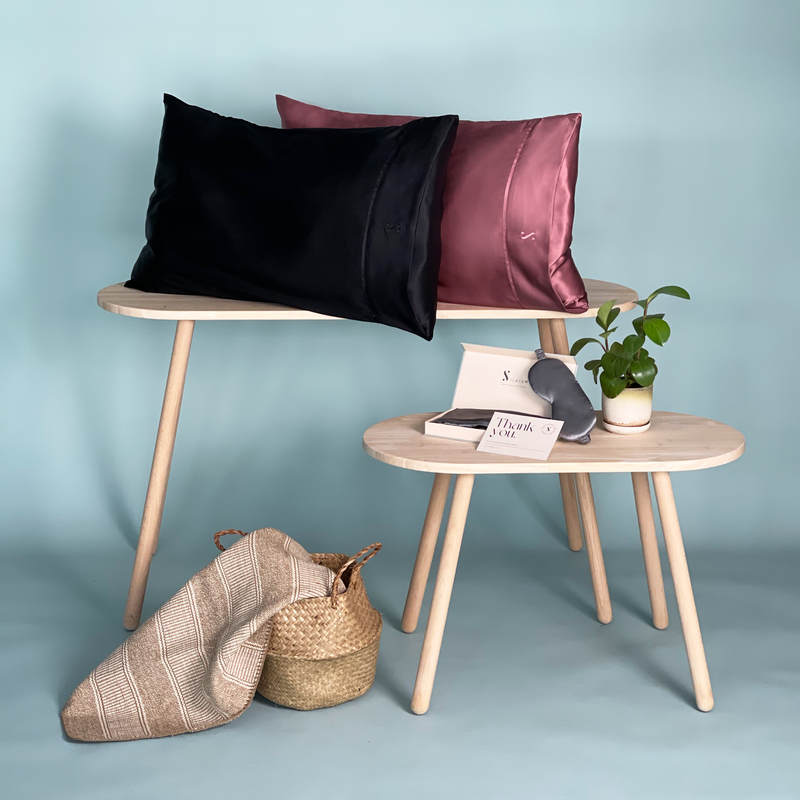 Silk Pillowcase - Ash Rose