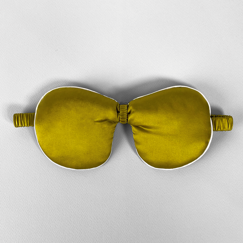 Ribbon Eye Mask - Chartreuse