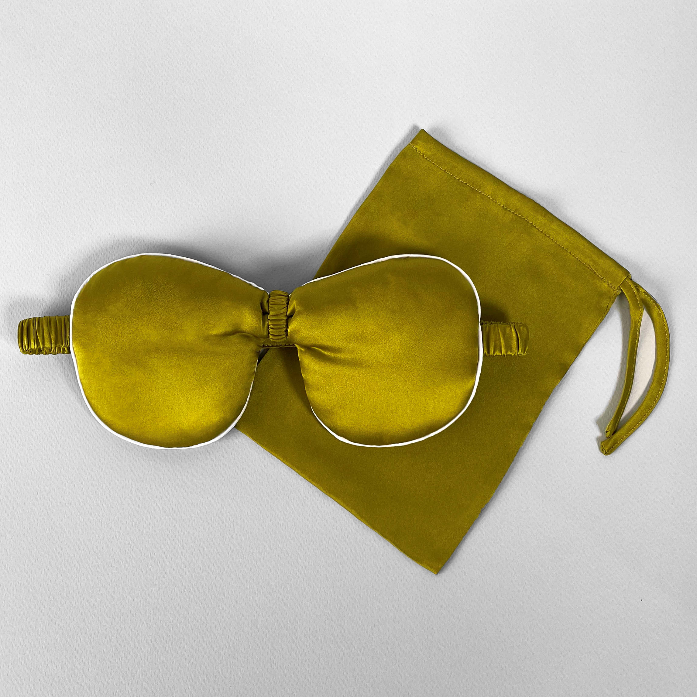 Ribbon Eye Mask - Chartreuse