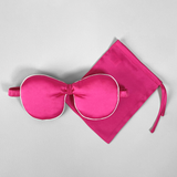 Ribbon Eye Mask - Azalea Pink