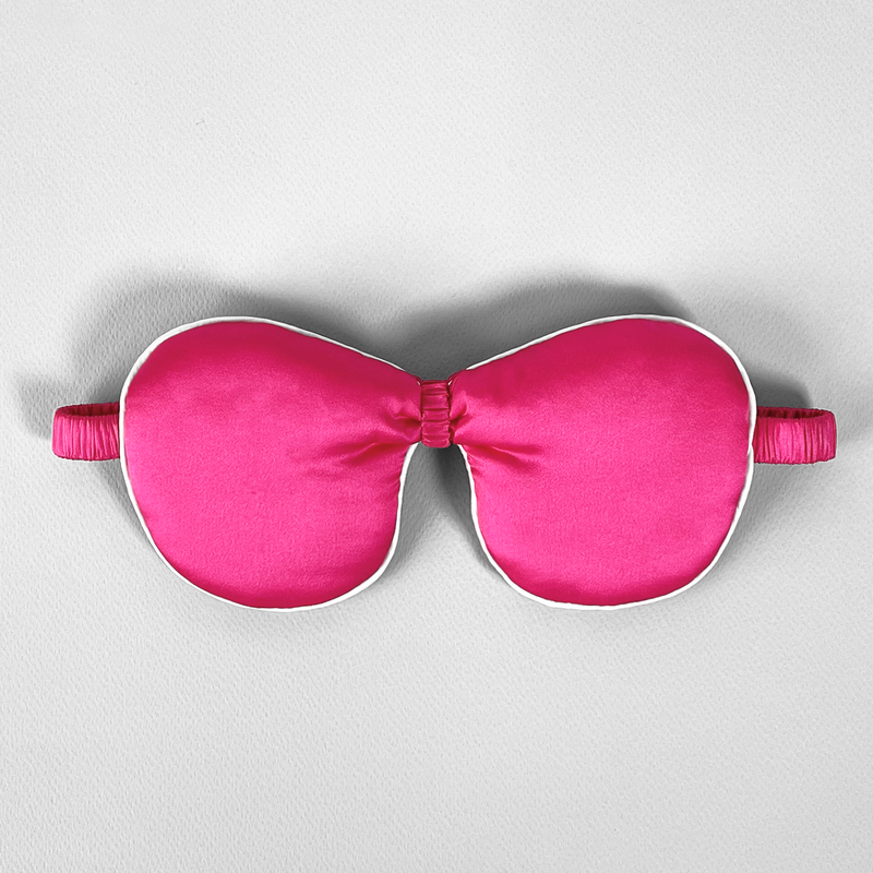 Ribbon Eye Mask - Azalea Pink