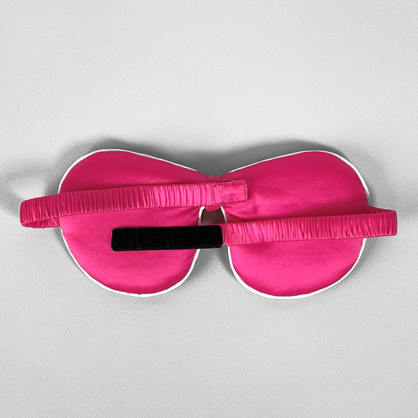 Ribbon Eye Mask - Azalea Pink