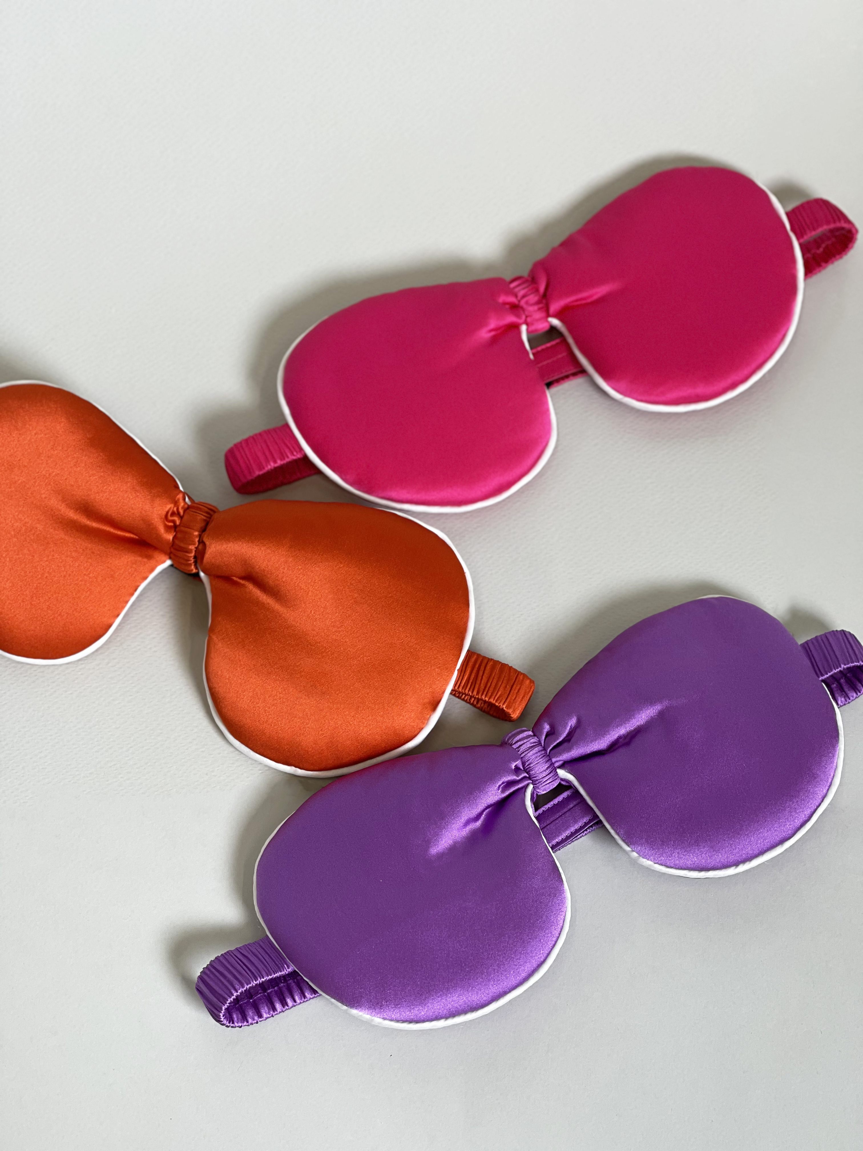 Ribbon Eye Mask - Azalea Pink