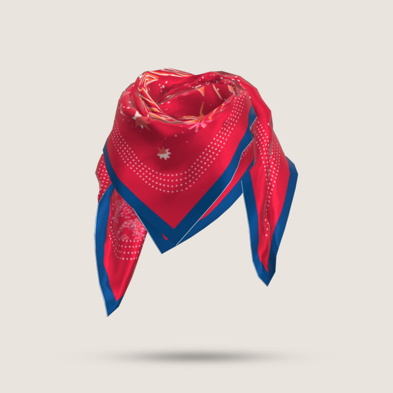 Zodiac silk scarves - Leo