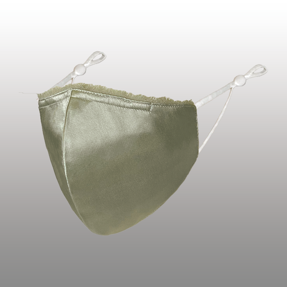 Mitten - Moss Grey Satin