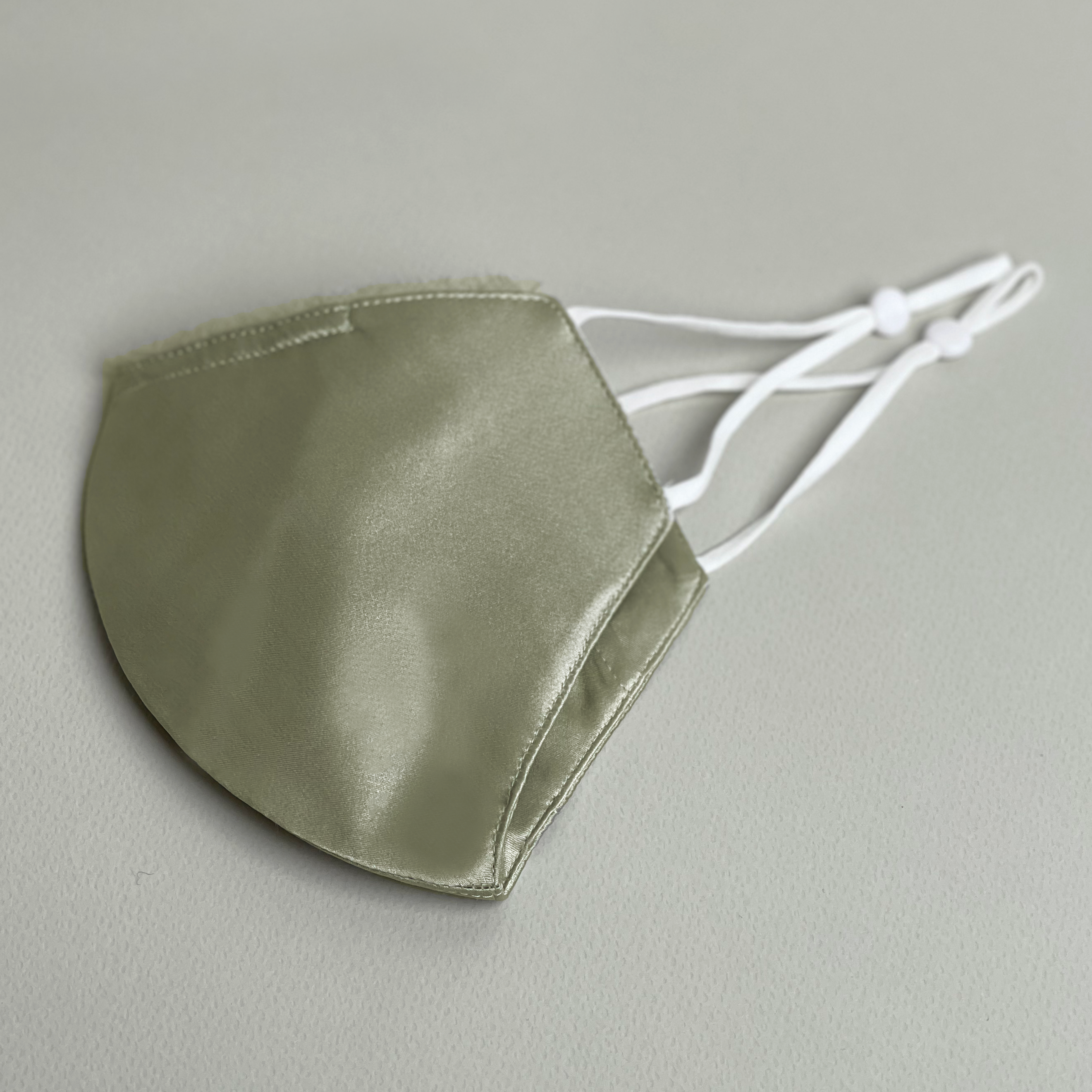 Mitten - Moss Grey Satin