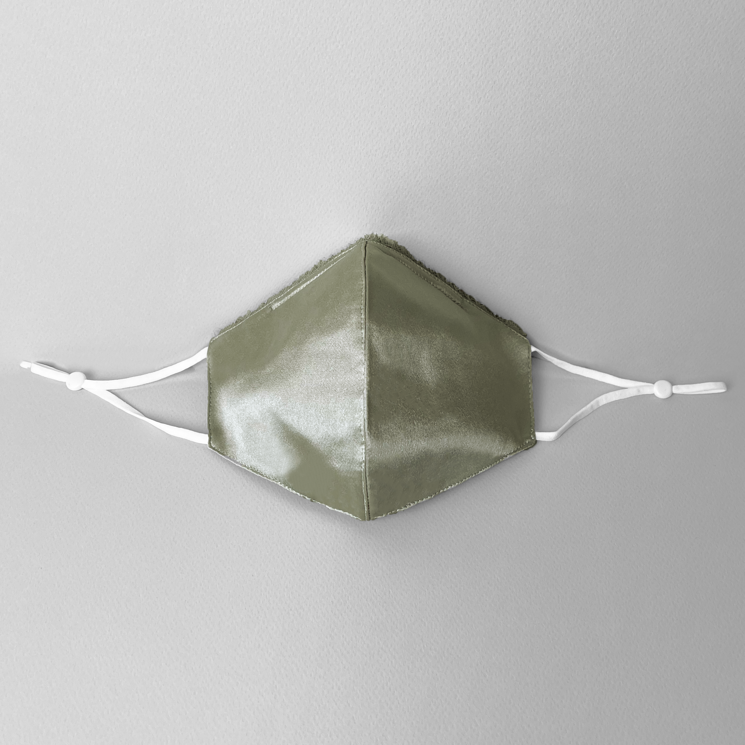 Mitten - Moss Grey Satin