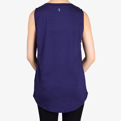 Flow like silk T-shirt - Navy