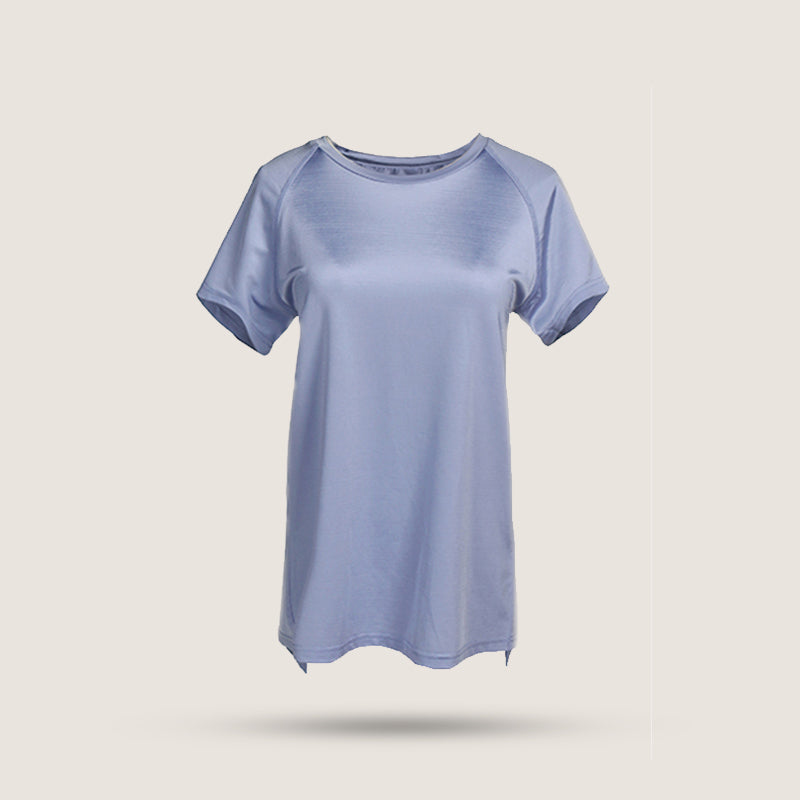 Back Slit T-shirt - Lilac
