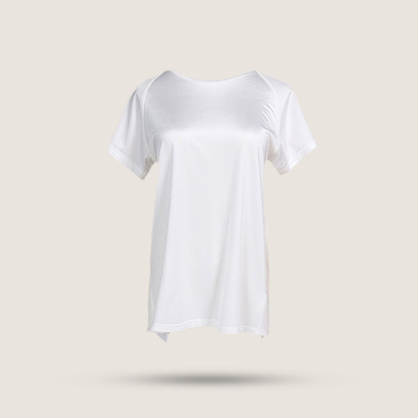 Back Slit T-shirt - White