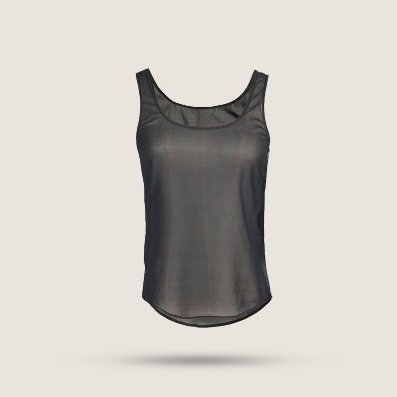 Sheer Silk Tank - Black