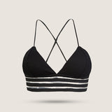 Triangle Sports Bra - Black