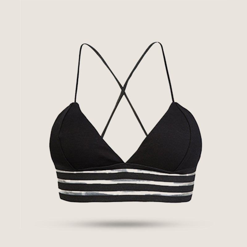 Triangle Sports Bra - Black