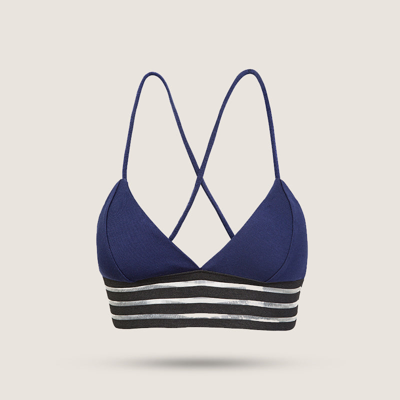 Triangle Sports Bra - Navy