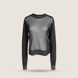 Mesh Sweatshirt - Black
