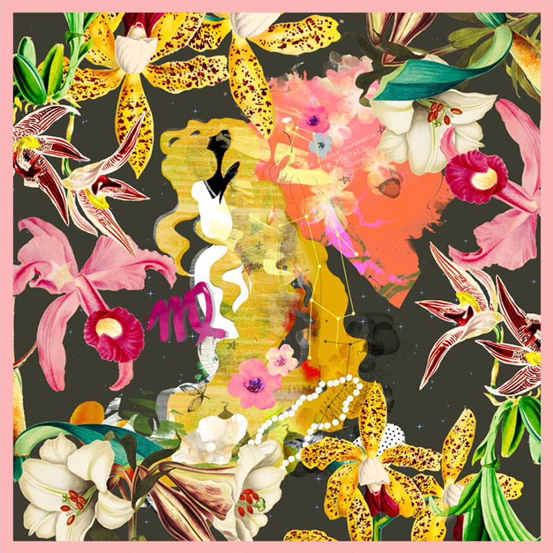 Zodiac silk scarves - Virgo