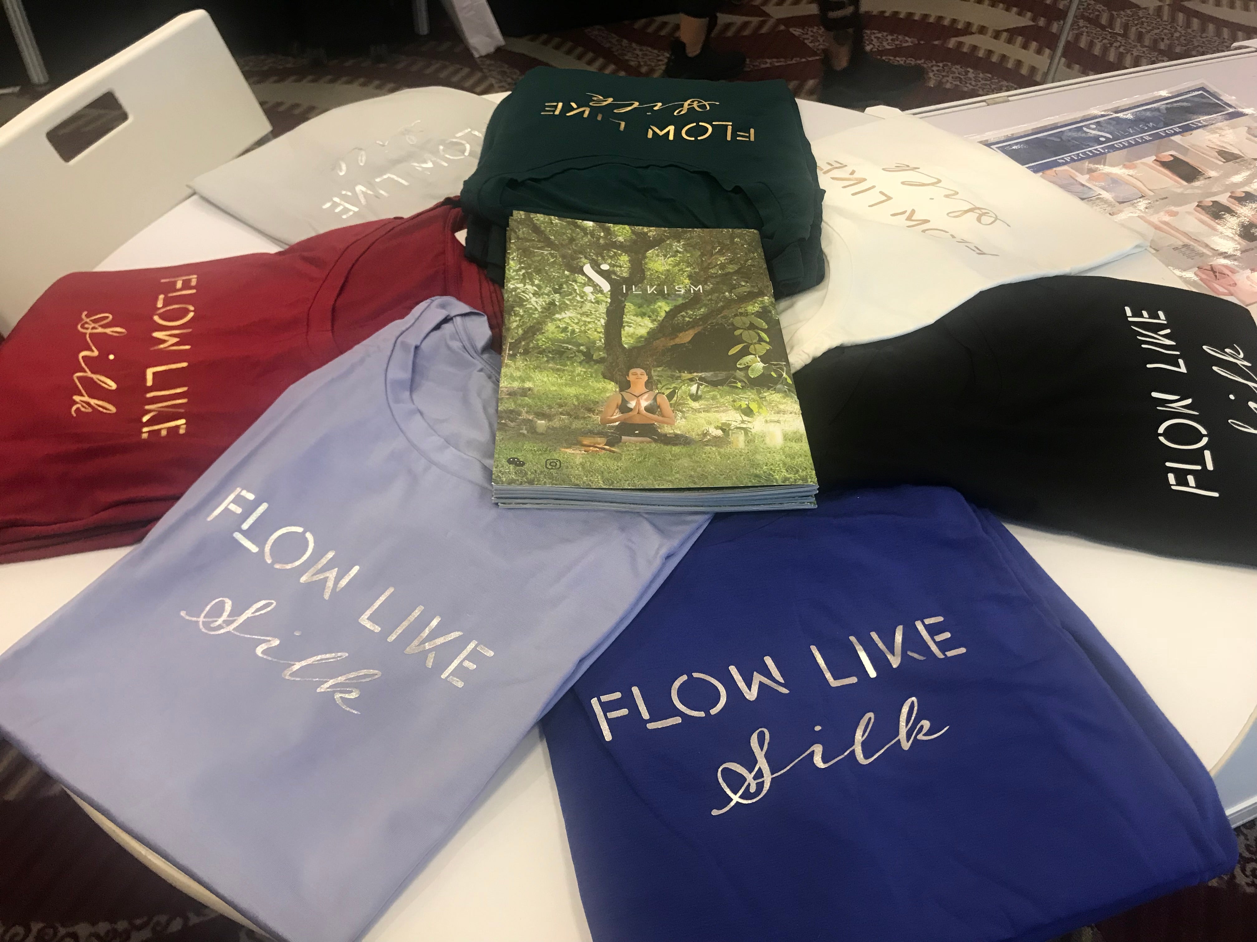 Flow like silk T-shirt - Navy