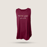 Flow like silk T-shirt - Red wine